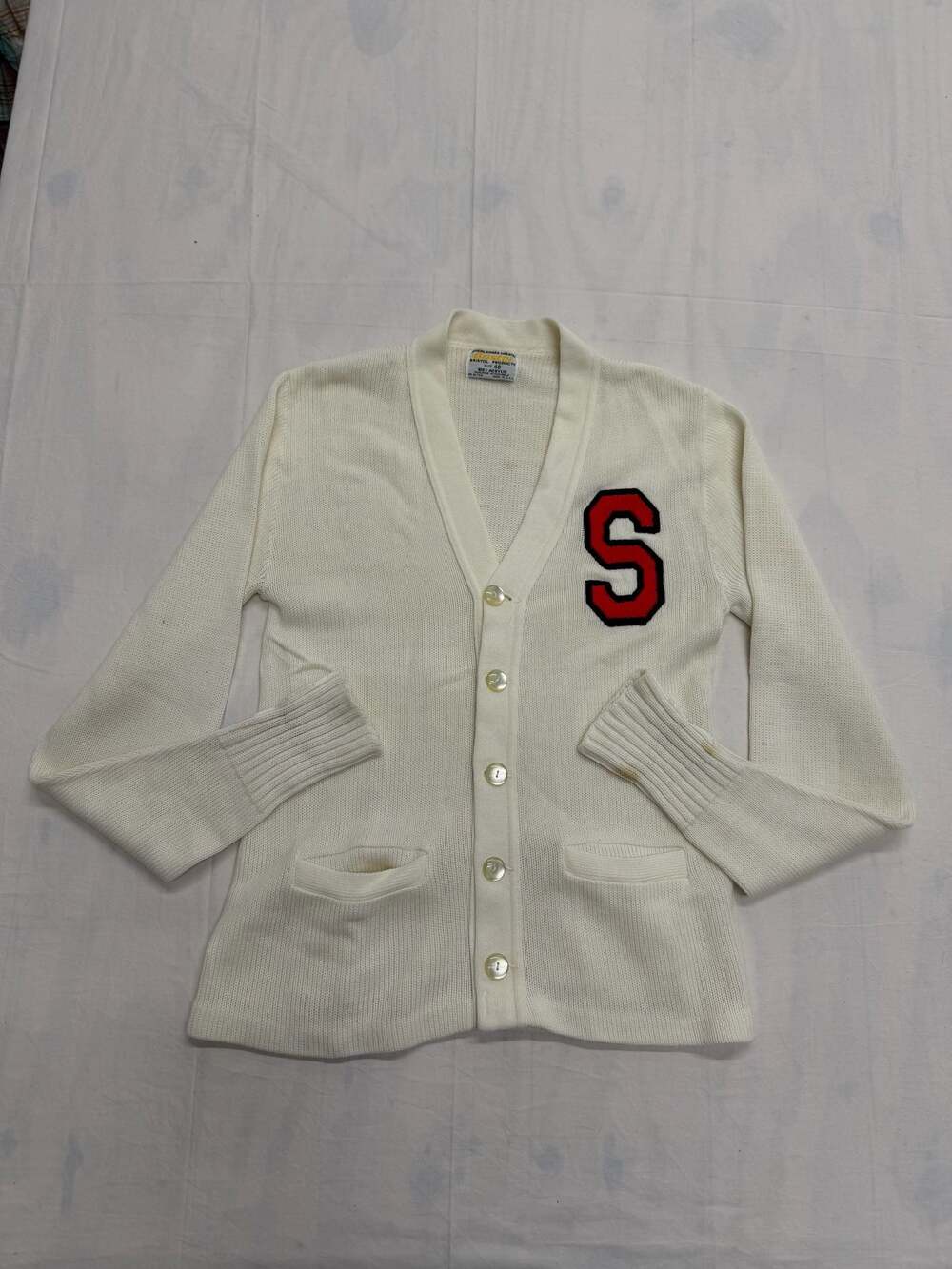 Vintage Bristol Products Official Award Cardigan Sweater Size 40